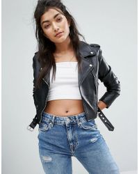 Bershka Leather jackets for Women - Lyst.com