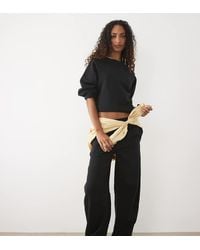 ASOS - Asos Design Tall Barrel Leg Brushback Sweatpants - Lyst