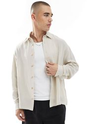 ASOS - Cheesecloth Textured Regular Shirt - Lyst