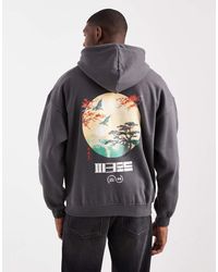 Only & Sons - Vintage Fit Hoodie With Scene Back Print - Lyst