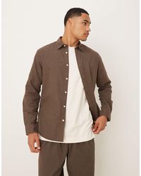 SELECTED - 100% Cotton Oversized Boxy Brushed Shirt - Lyst