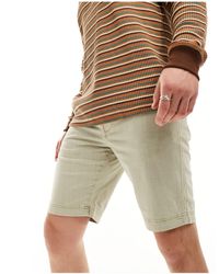 Superdry - Short chino style officier - gris château - Lyst