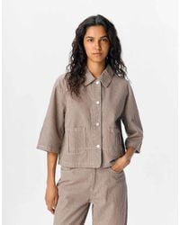 Object - Chaqueta Estilo Camisa Marrón Colmenilla De - Lyst
