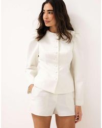 NA-KD - X Audrey Afonso Button Detail Blazer Jacket - Lyst