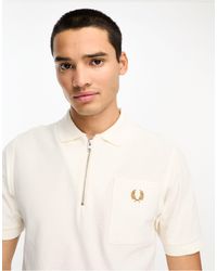 Fred Perry - – strukturiertes polohemd - Lyst