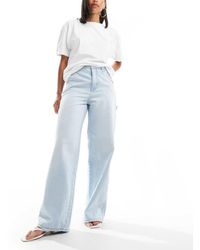 Stradivarius - Jeans A Fondo Ampio Spiaggia - Lyst