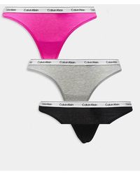 Calvin Klein - Icon Logo 3 Pack Thongs - Lyst