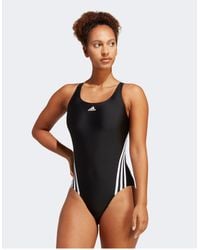 adidas Originals - Adidas Swim 3 Stripe Swimsuit - Lyst