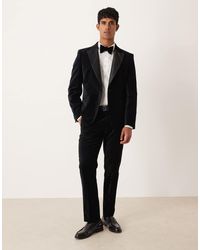 ASOS - Slim Suit Tuxedo Pants - Lyst