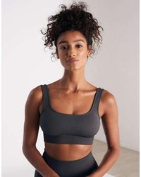Aim'n - Shadow Ribbed Seamless Bra - Lyst