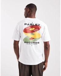 Parlez - Record - t-shirt à logo et motif imprimé au dos - Lyst