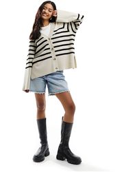 Object - Button Through Knitted Cardigan - Lyst