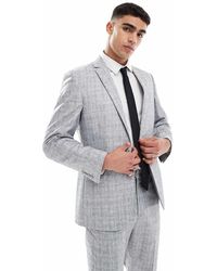 ASOS - Chaqueta De Traje De Corte Slim De Tejido Texturizado Con Algodón De - Lyst