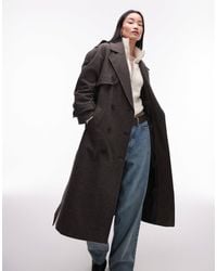 TOPSHOP - Heritage Belted Trench Coat - Lyst
