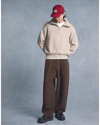 Bershka - Super baggy Tailored Trousers - Lyst