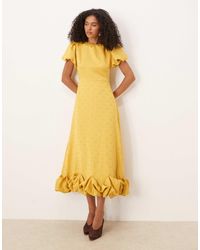 Sister Jane - Puff Sleeve Bubble Hem Maxi Dress - Lyst