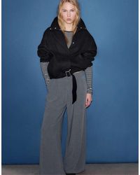 Stradivarius - Oversize Soft-Touch Bomber Jacket - Lyst