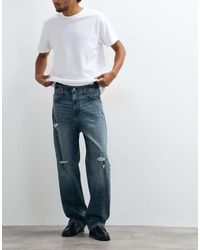 Hollister - Super baggy Fit Jeans With Distress Detail - Lyst