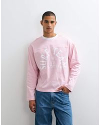 ASOS - Boxy Oversized Long Sleeve T-shirt With Surf Team Graphic - Lyst