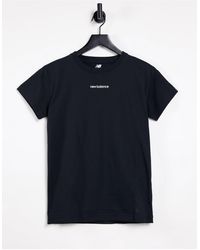 New Balance - Relentless Small Logo Crew Neck T-shirt - Lyst