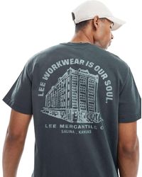 Lee Jeans - Workwear Back Print T-shirt - Lyst