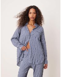 Free People - – strukturiertes pyjama-hemd - Lyst