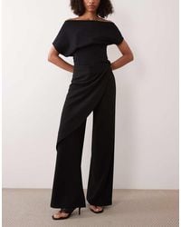 Gina Tricot - Drape Wrap Detail Wide Leg Trousers - Lyst