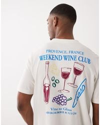 Abercrombie & Fitch - Weekend Wine Club Back Graphic T-shirt - Lyst