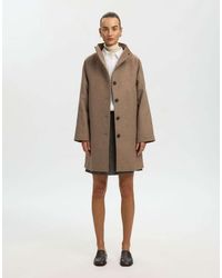 SELECTED - Zia-vinni Wool Blend Raglan Sleeve Knee Length Coat - Lyst