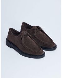 TOPSHOP - – banks – schnürschuhe aus wildleder - Lyst