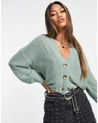 ONLY - – gerippte strickjacke - Lyst