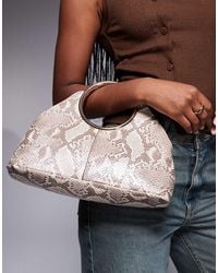 River Island - Ring Handle Clutch Bag - Lyst
