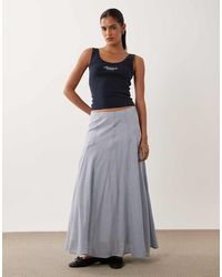 Abercrombie & Fitch - Flowy Midi Skirt - Lyst