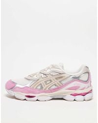 Asics - Zapatillas De Deporte Y Rosas Gel-Nyc De -Blanco - Lyst