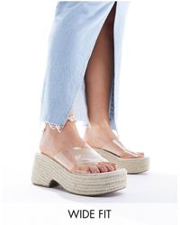 ASOS - Wide Fit Toy Cross Strap Wedges - Lyst