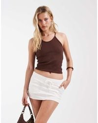 Hollister - Low Rise Y2k Utility Mini Skirt - Lyst