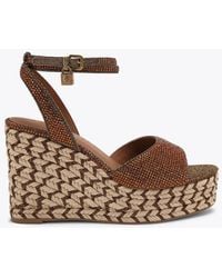 Kurt Geiger - Brixton Ankle Strap Wedge Heeled Sandals - Lyst