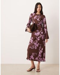 Nobody's Child - Shiloh Long Sleeve Midaxi Dress - Lyst