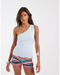 ASOS - Cotton One Shoulder Top - Lyst