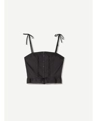 Bershka - – oberteil aus spitze - Lyst