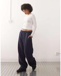 Weekday - Heavyweight Jersey Wide Leg joggers - Lyst
