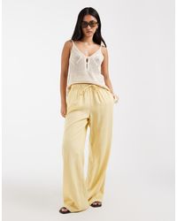 ONLY - Linen Blend Pull On Trouser Co-ord - Lyst