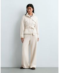 Oysho - Belted Jacket With Pockets - Lyst