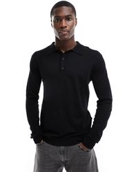 Only & Sons - Polo en maille à manches longues - Lyst