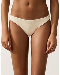 Oysho - U-Cut Crinkle Brazilian Bikini Briefs - Lyst
