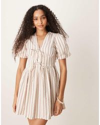 Nobody's Child - Scottie Puff Sleeve Mini Dress - Lyst