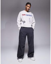 Aape By A Bathing Ape - Aape By A Bathing Ape X Erased Loose Fit Heavyweight Jersey Sweatpants - Lyst