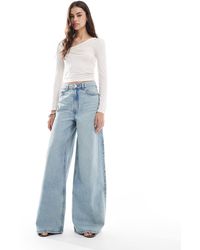 ASOS - Asos Design Tall High Waist Wide Leg Jeans - Lyst