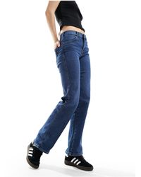 Dr. Denim - Lexy - jean slim droit à taille mi-haute - foncé effet usé - Lyst