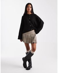ASOS - Knitted Cardigan With Turn Up Cuff - Lyst